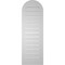 Ekena Millwork Round Top Surface Mount PVC Gable Vent: Functional, w/ 2"W x 2"P Brickmould Sill Frame, 14"W x 42"H GVPRT14X4203SF - alternate 4